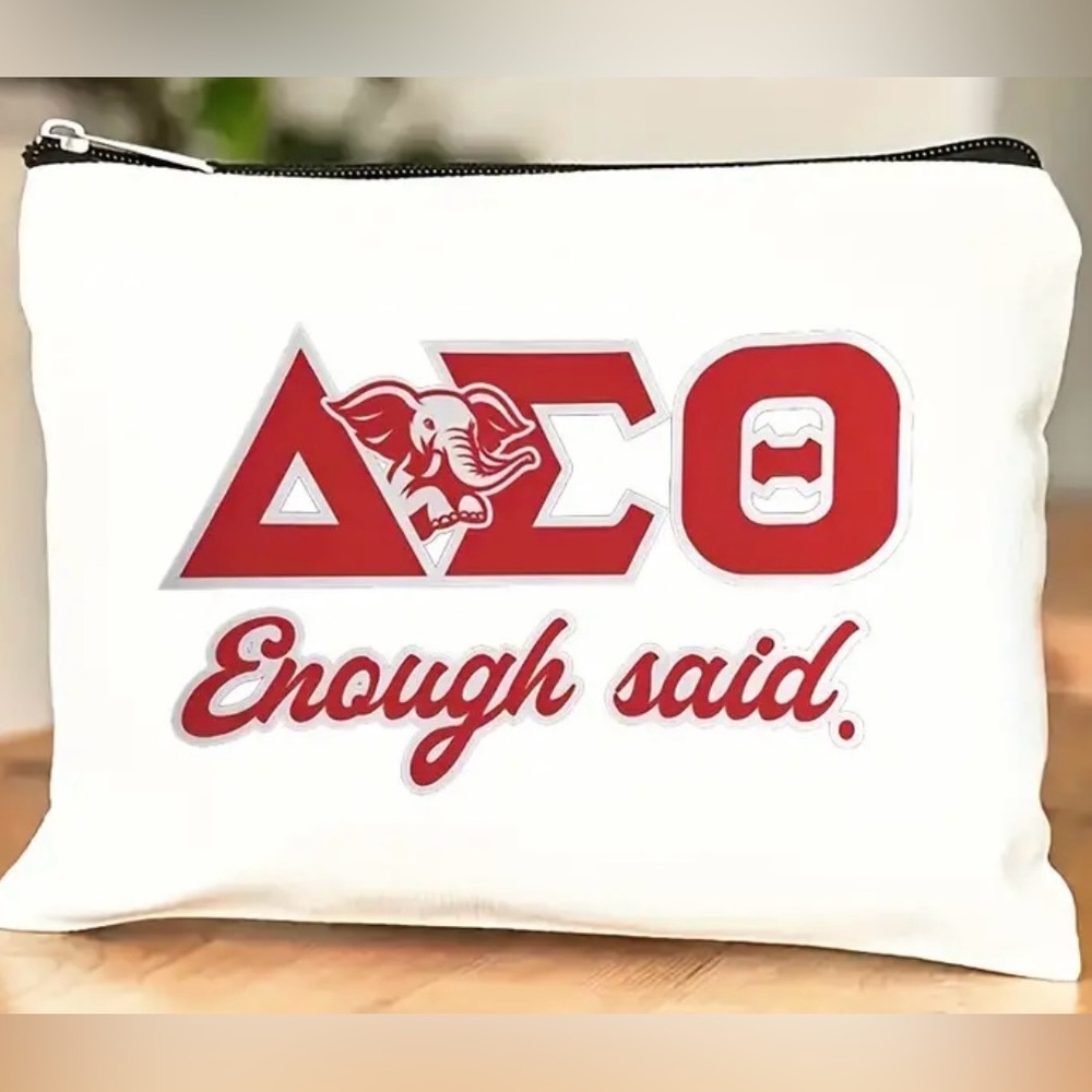 New: Delta Sigma Theta zip pouch